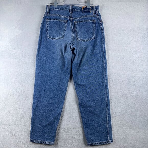 Levi Strauss & Co Tapered Leg Jeans Relaxed Fit 100% Cotton Women's Blue Size 12 - Picture 2 of 10